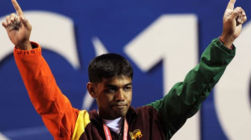 Sudesh Peiris wins Silver at Commonwealth Games