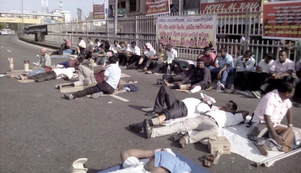 Three disabled soldiers in fasting protest hospitalized