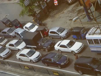 Heavy traffic along Marcus Fernando Mawatha due to protest