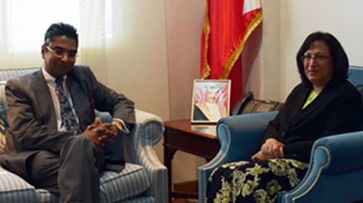Bahrain Health Minister calls on Sri Lankan ambassador