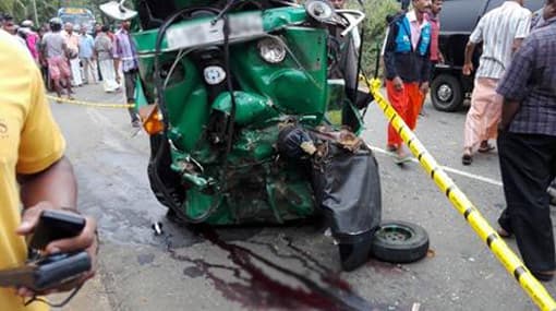 Three dead after three-wheeler collides with tipper
