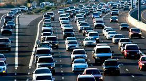 Heavy traffic in Rajagiriya