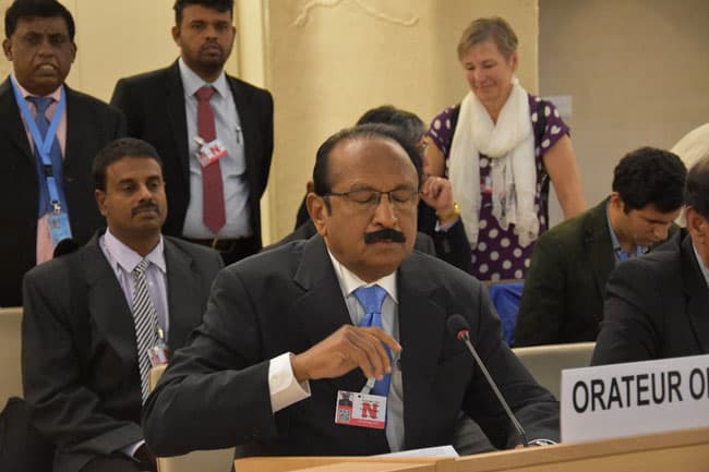 Vaiko confronted by Sri Lankan group at UNHRC in Geneva