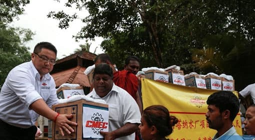 Chinese enterprises donate relief supplies to Sri Lanka flood victims