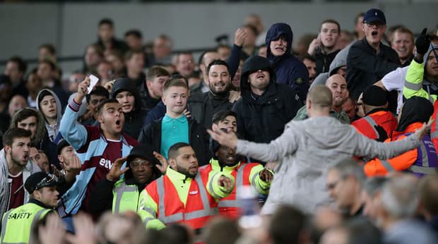 FA launches investigation into crowd trouble at West Ham v Chelsea tie