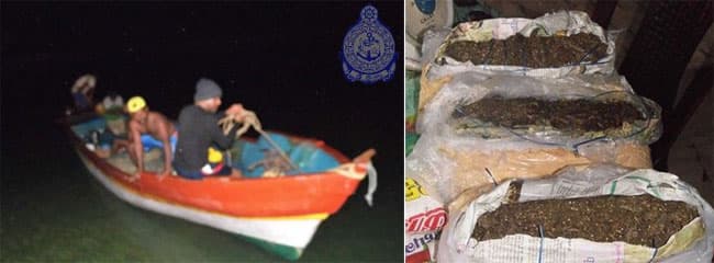 Two Indian fishermen arrested with ‘Kerala Ganja’