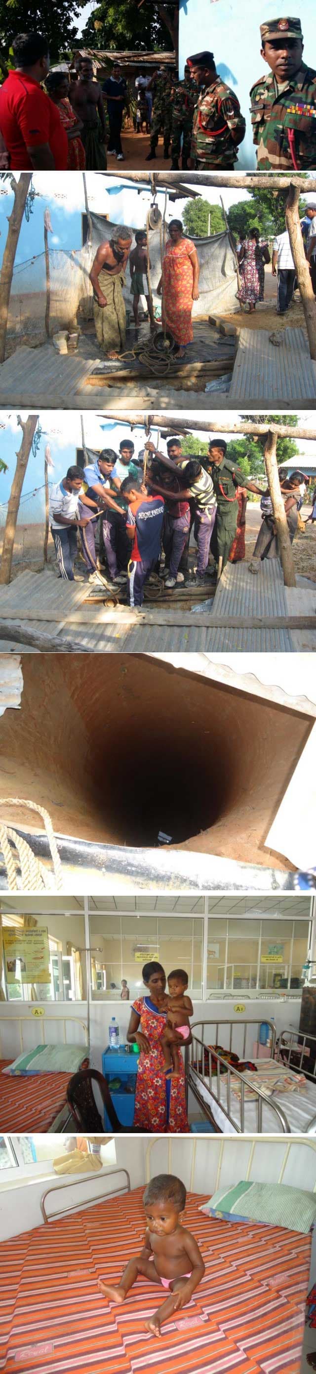 PICTURES: Toddler falls into well and rescued by Army