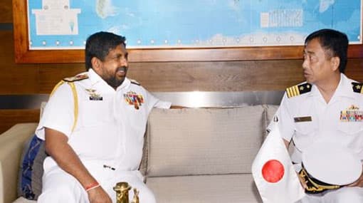 Senior Japanese naval officer calls on Commander of the Navy