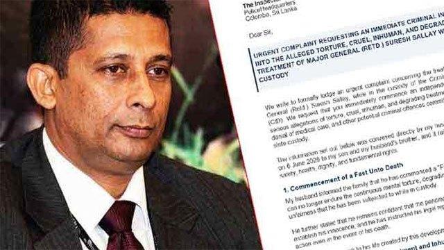 IGP urged to probe allegations of inhumane treatment of Suresh Sallay
