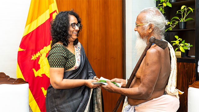 PM Harini meets Vedda chief to address indigenous community concerns