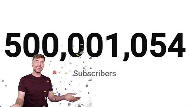 MrBeast makes YouTube history by surpassing 500M subscribers