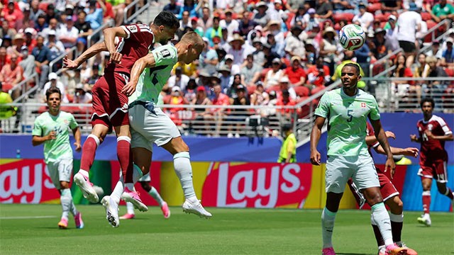 Qatar score late to clinch draw with stunned Switzerland in World Cup opener