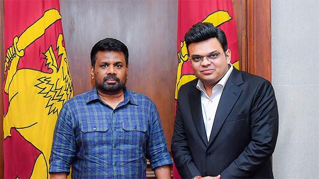 ICC Chairman Jay Shah meets President Dissanayake