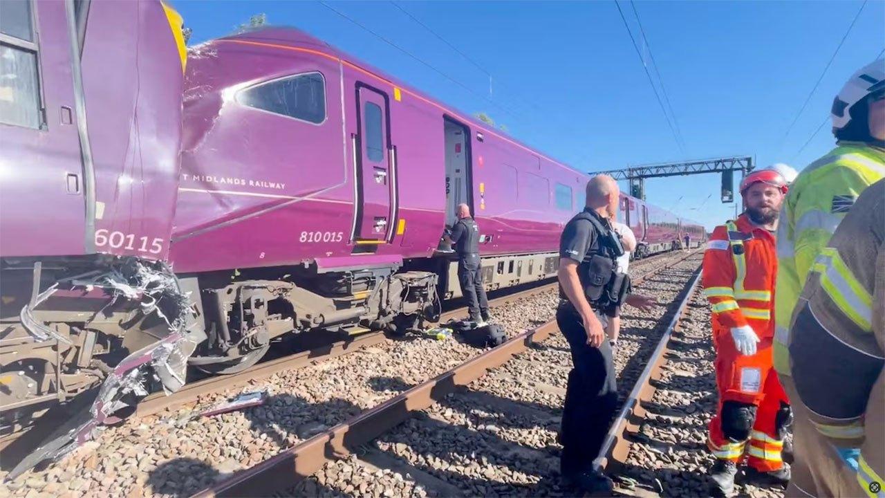 One killed and several injured in train collision north of London