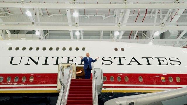 Trump unveils new Air Force One converted from luxury jet gifted by Qatar