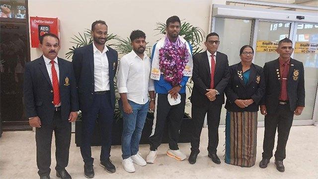 Javelin champ Rumesh Tharanga returns to Sri Lanka after dominant international run