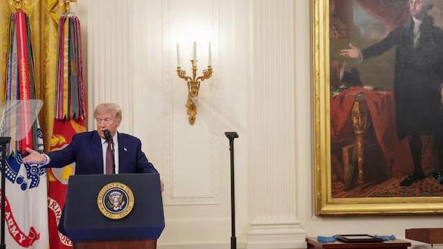 Trump says no toll on Strait of Hormuz unless US imposes one