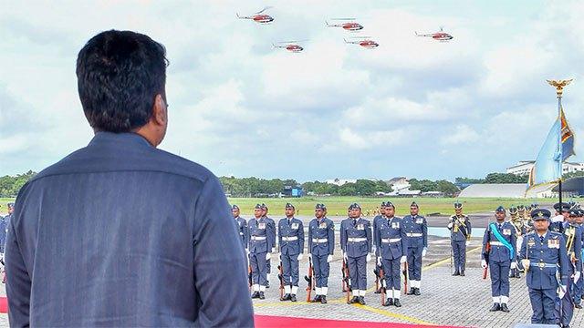 10 helicopters donated by US officially handed over to Sri Lanka Air Force
