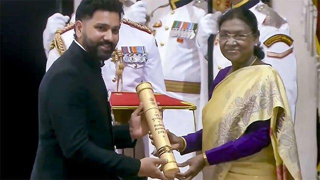 Rohit Sharma conferred Padma Shri for outstanding contribution to Indian cricket