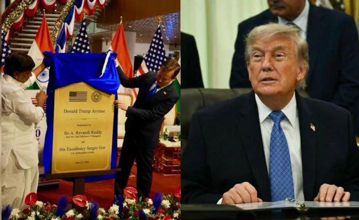 Trump thanks India after Hyderabad renames road after him