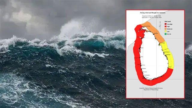 Advisory issued for strong winds and rough seas