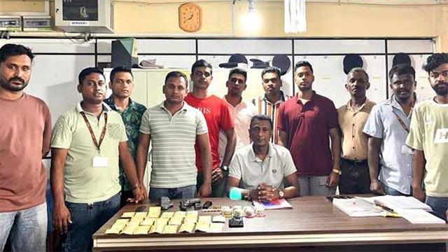 Youth arrested with 9mm firearm, ammunition and drugs in Waskaduwa