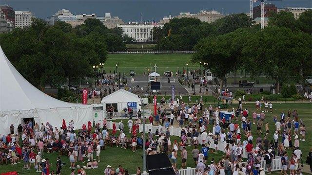 Storms threaten Trump rally to mark U.S. 250th anniversary in Washington