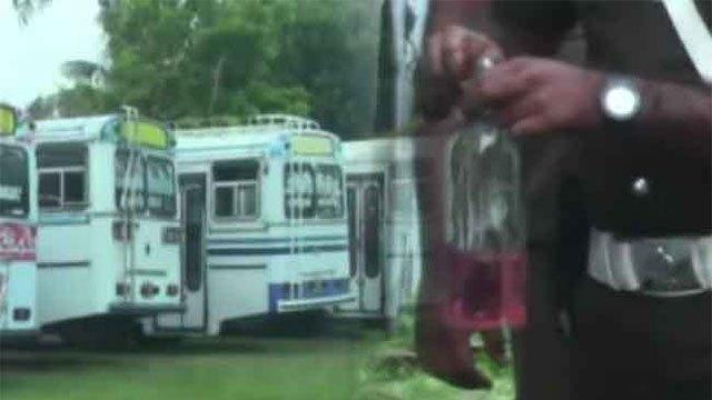 Cops seize 4 buses operating on kerosene in Ambalangoda