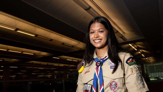 17-year-old Sri Lankan American girl achieves historic Eagle Scout Honour in US