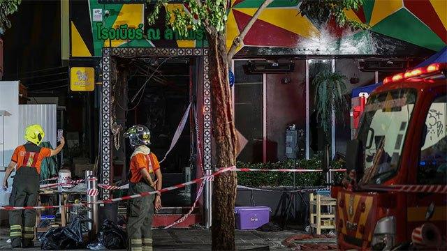 Bangkok pub fire kills 27 people and 22 critically injured