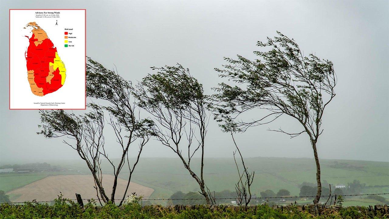 Advisory issued for strong winds