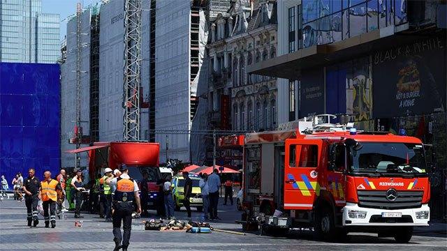 Several dead in fire at Brussels construction site, authorities say
