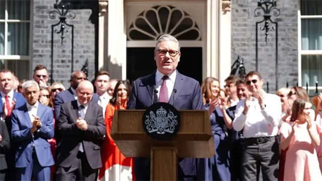 Keir Starmer says "my work is done", during his final address as UK Prime Minister