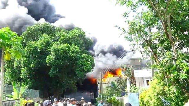 Five killed in fire at factory in Katuwana Industrial Zone