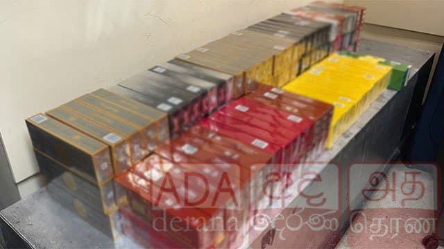 Malaysian national arrested with Rs. 4.95 million worth of cigarettes at BIA