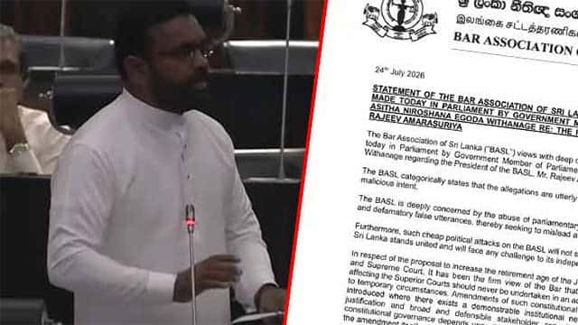 BASL rejects ruling party MP's allegations against its President Rajeev Amarasuriya