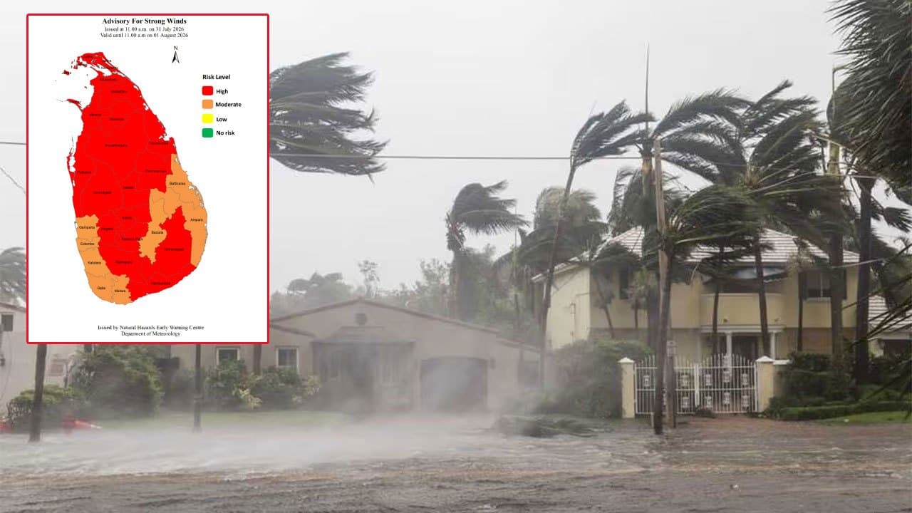 Advisory issued for strong winds