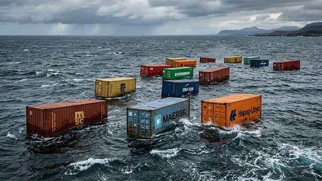 17 shipping containers adrift in sea after falling from merchant vessel; fishermen cautioned