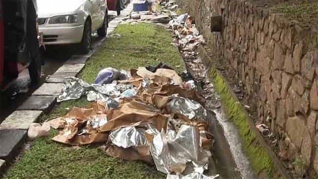 Residents warn of dengue threat over uncleared waste at Sabaragamuwa Saman Devalaya