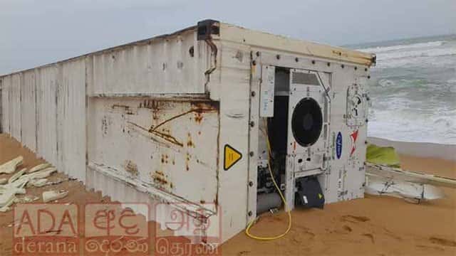 Another shipping container washes ashore along Southern Coast
