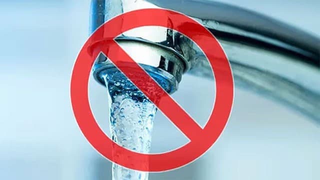 Water cut announced for several areas