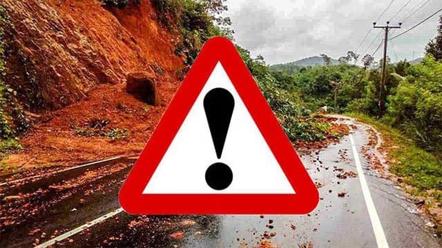 ‘Red’ landslide warnings issued for three districts amid bad weather