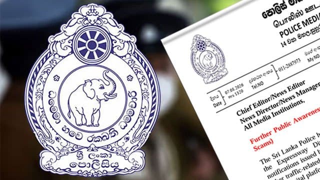 Sri Lanka Police warn public of fake ‘traffic offence’ messages
