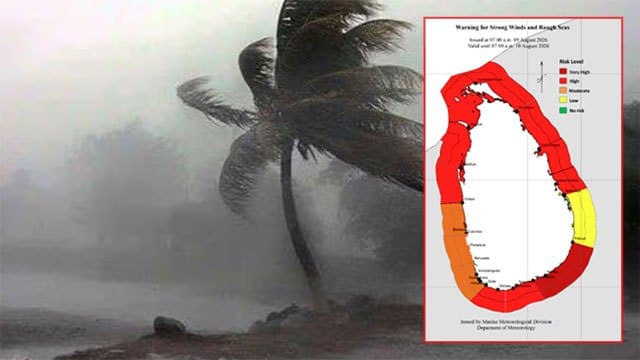 Red alert issued for strong winds, rough seas; Fishing community advised to avoid sea areas