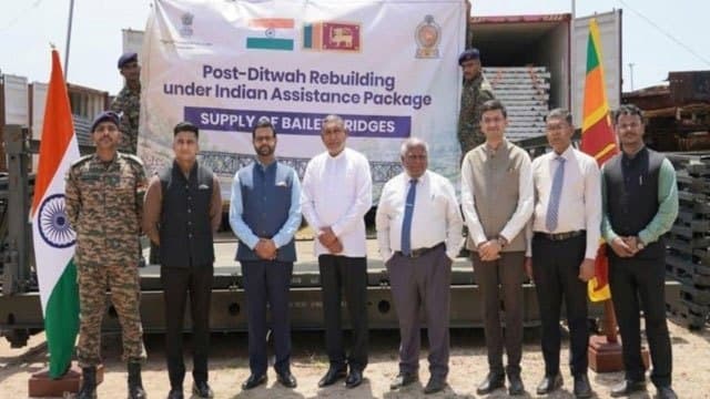 India hands over another consignment of Bailey bridges to Sri Lanka