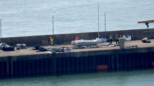Record 230 migrants reach UK after crossing English Channel in inflatable 'mega-dinghy'