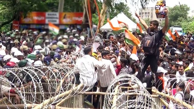 India police fire tear gas at protesters seeking exam reforms