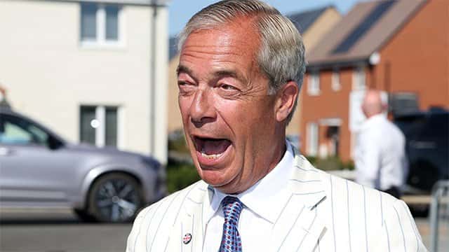 Reform UK leader Nigel Farage beats Count Binface in widely mocked British election