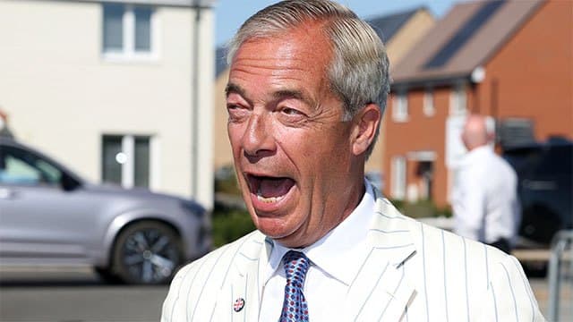 Reform UK leader Nigel Farage beats Count Binface in widely mocked British election