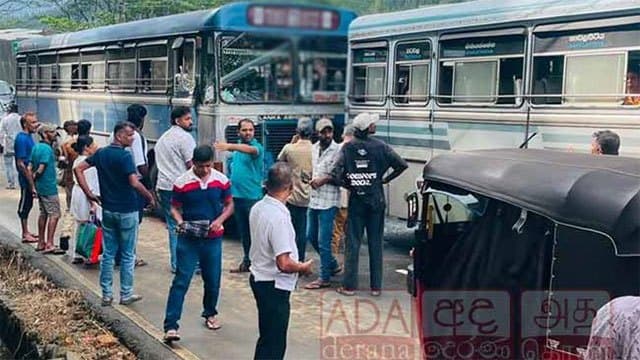 Two Kandy-Hatton buses collide in Ginigathhena